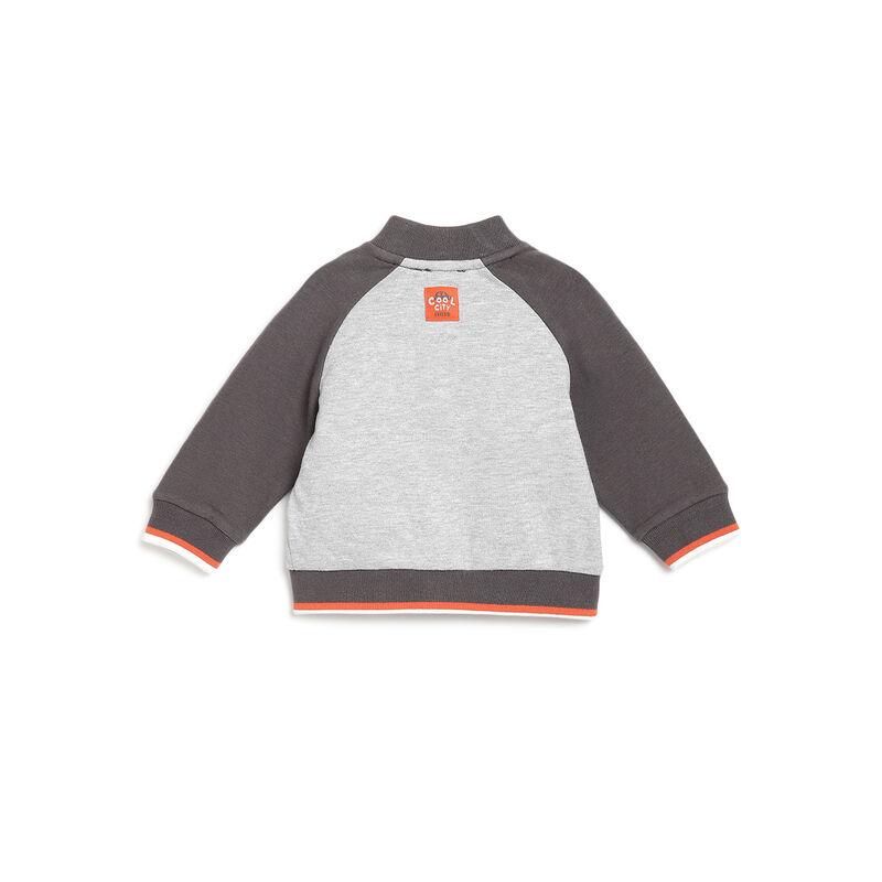 Boys Medium Grey Applique Sweatshirt image number 1